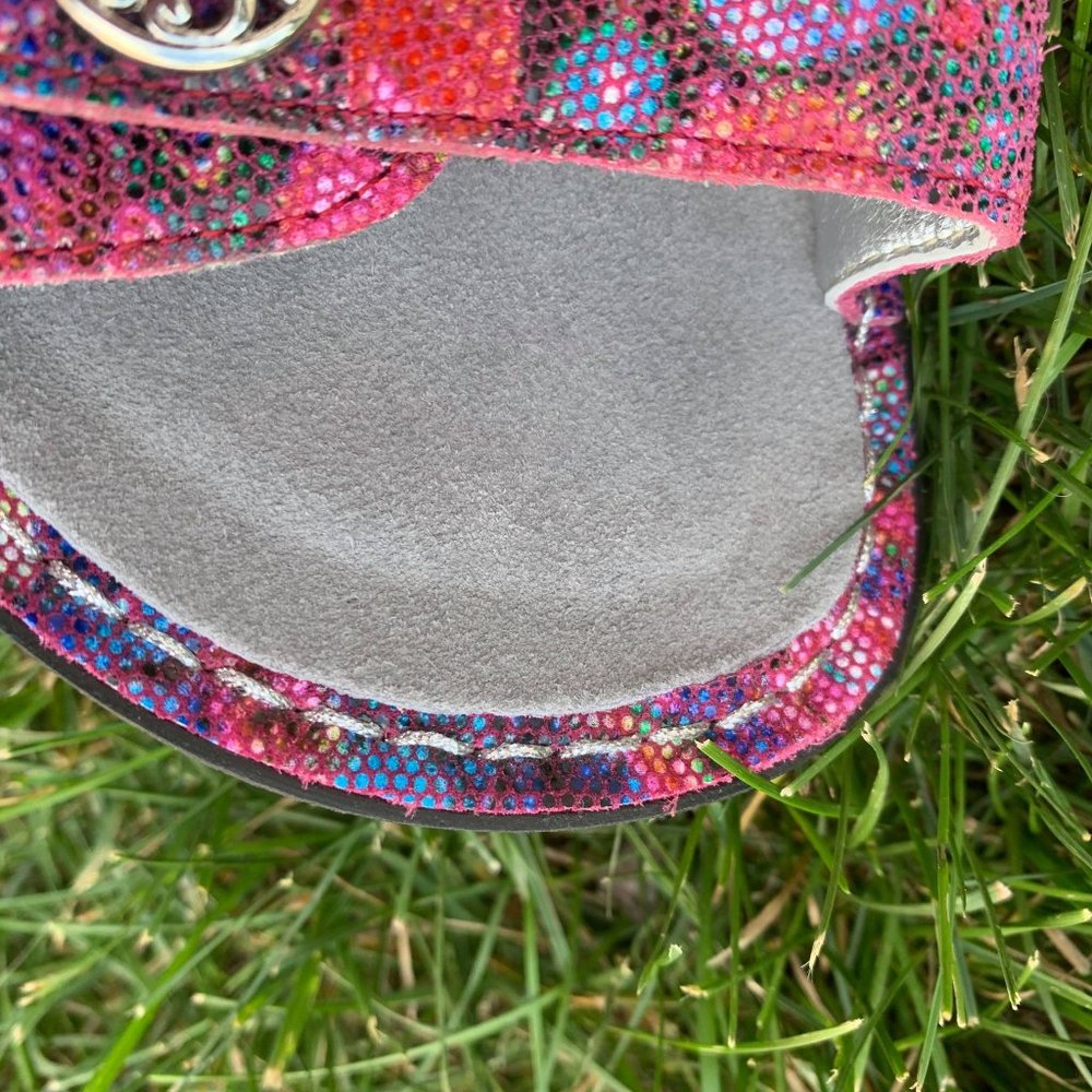 Alegria Comfort Sandals Python Print Leather 37 - image 8